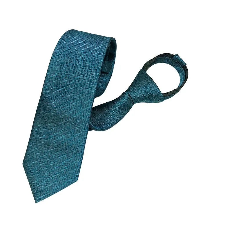 

6cm Business Men Zipper Tie Lazy Ties Fashion Necktie For Man Skinny Slim Narrow Bridegroom Party Dress Wedding Necktie gift
