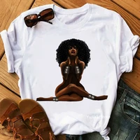 i am black africa america art black women t shirt melanin poppin tshirt femme aesthetic clothes harajuku shirt summer tops tee