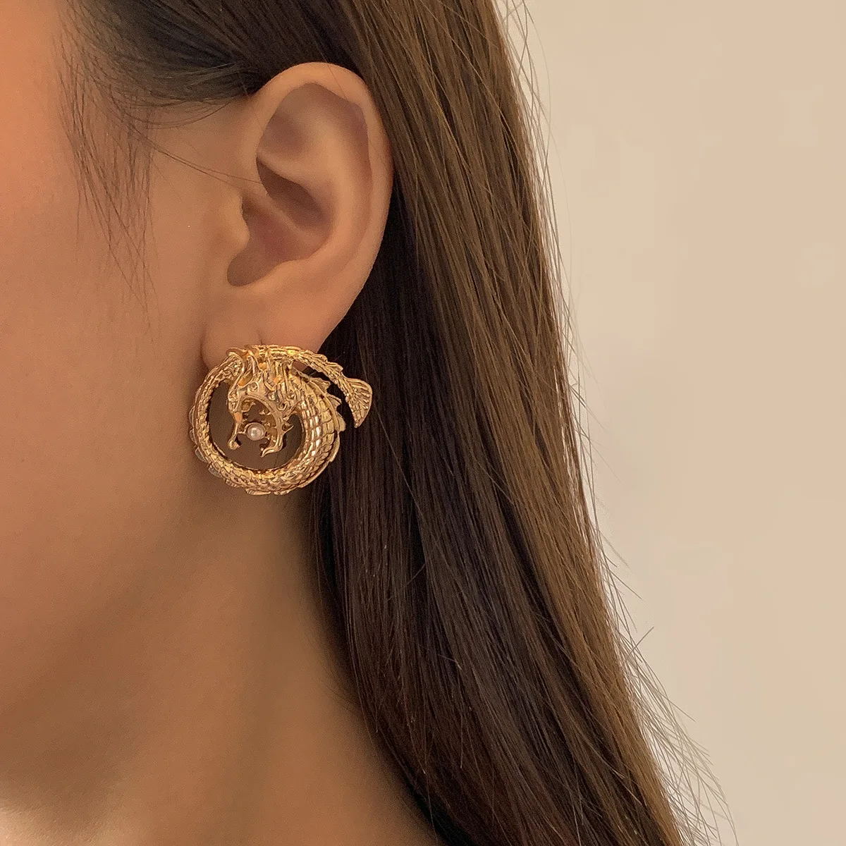 Женские серьги с жемчугом в стиле панк | Украшения и аксессуары