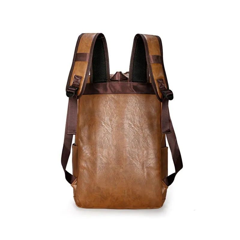 Модный мужской рюкзак из водонепроницаемой искусственной кожи дорожная сумка