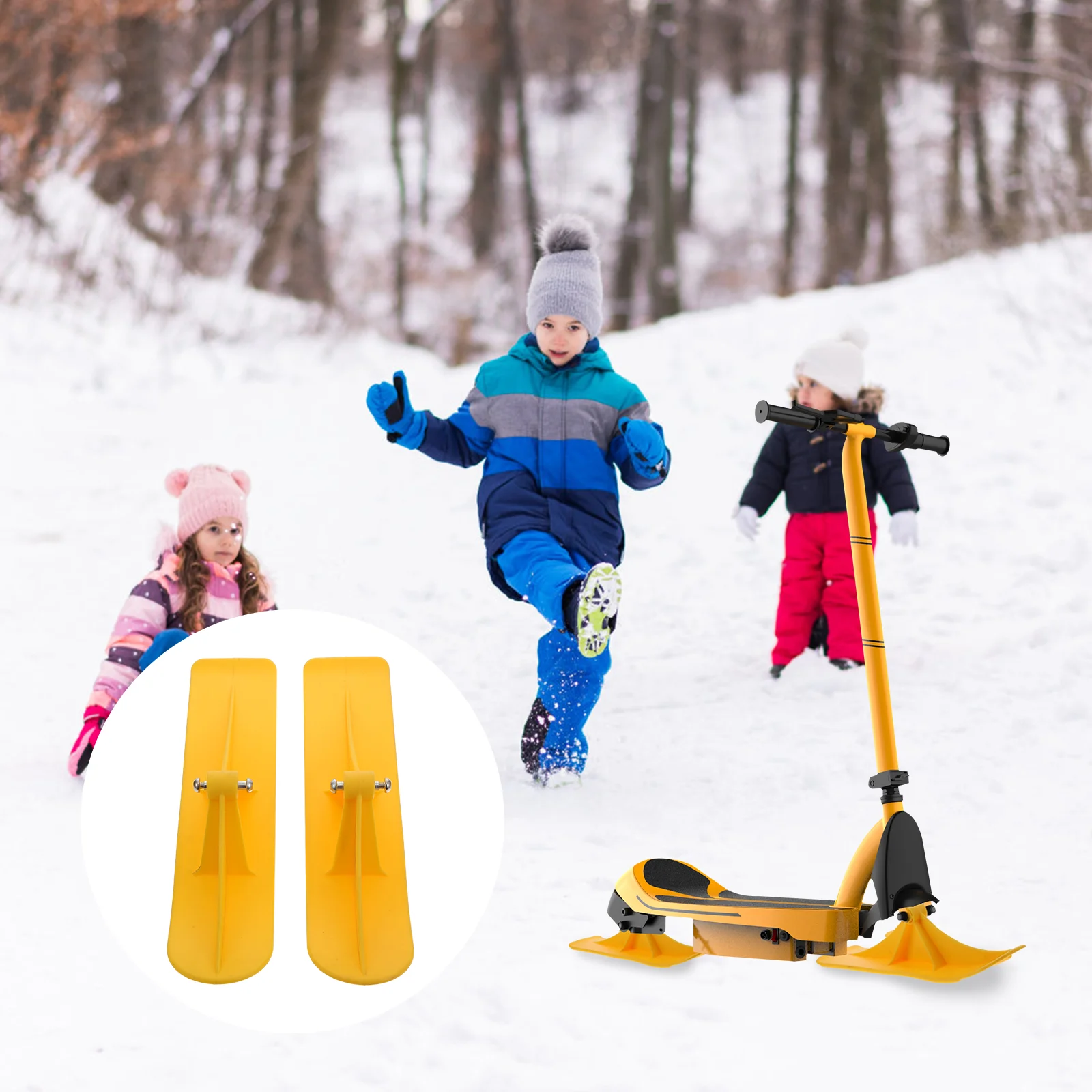 

Sled Scooter Snowboard Board Snow Balance Bike Skiing Kids Universal Parts Children Winter Equipment Ski