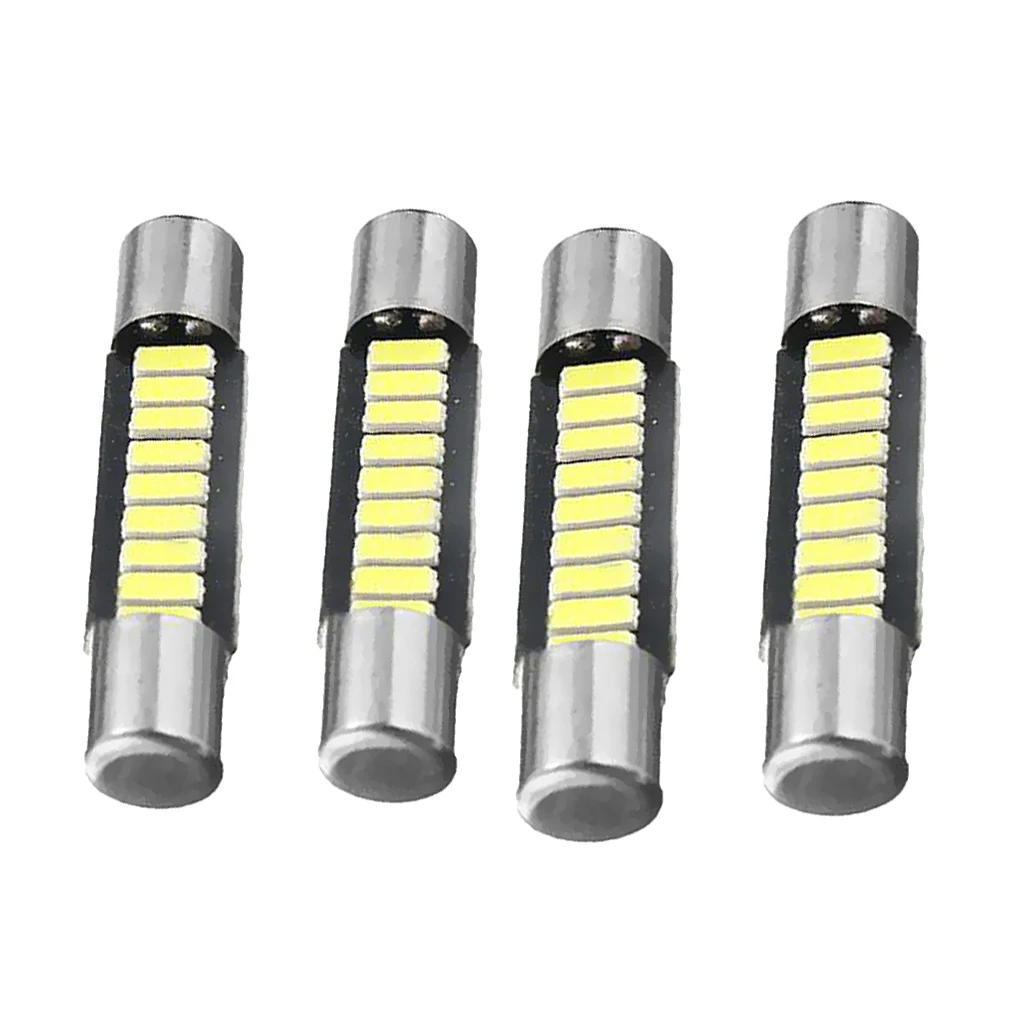 

4 Pieces 29mm Festoon Crew Cut 4014 9SMD Cold White Dome Interior Light Bulb