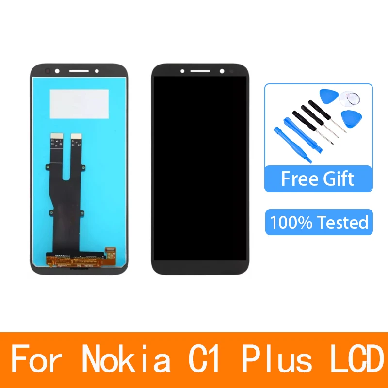 

5.45'' LCD For Nokia C1 plus TA-1312 LCD Display Touch Screen Digitizer Assembly Replacment For Nokia C1 Plus lcd