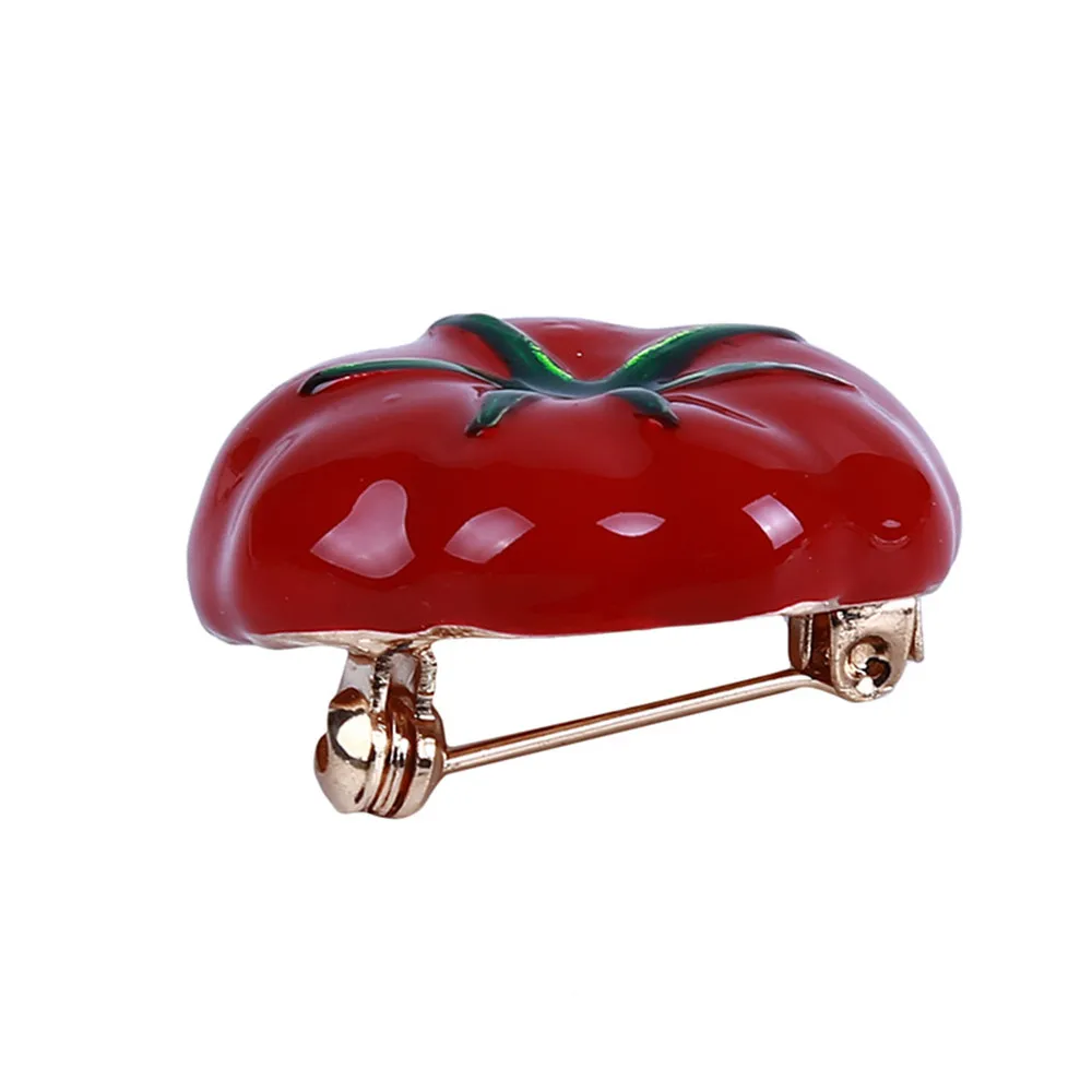 Эмалированная брошь Ellenmar в виде красных томатов с корсажем для костюма шарфа