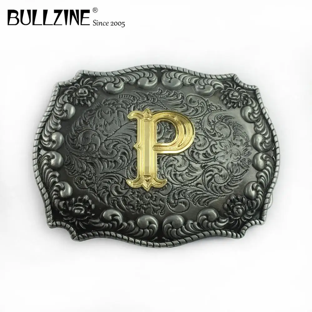 В Bullzine буквы P пряжка на ремешке с магическое Оловянное ожерелье и золотистой