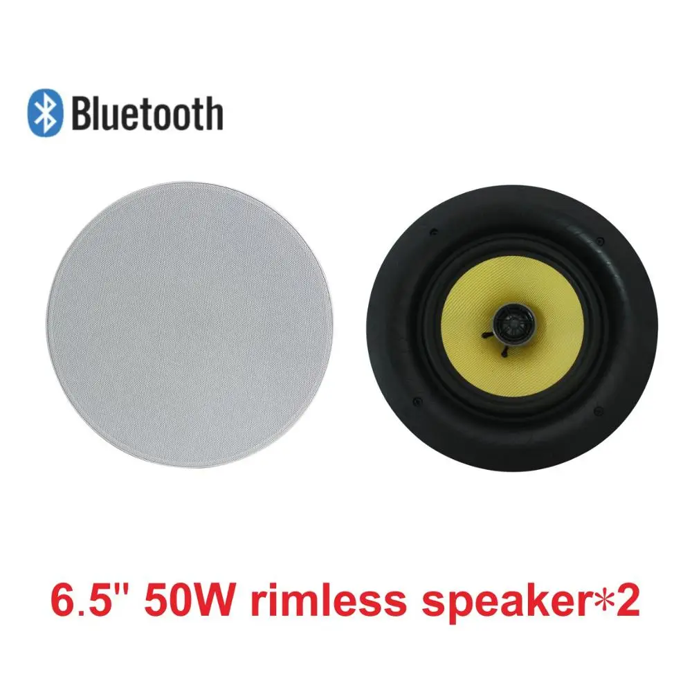 6 дюймовый беспроводной Активный потолочный динамик без оправы с bluetooth 2*50