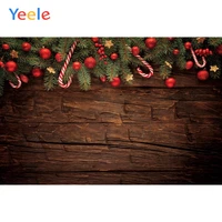 christmas toys candy branches ball star wooden floor baby party backdrop photography photographic background for photo studio
