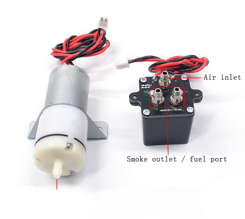 6V/7.4V Metal Smoke Generator Smoker for 6.0/6.0S/6.1S Henglong Tank Model Trailer Military Truck RC Car Battleship Modify Parts | Игрушки и