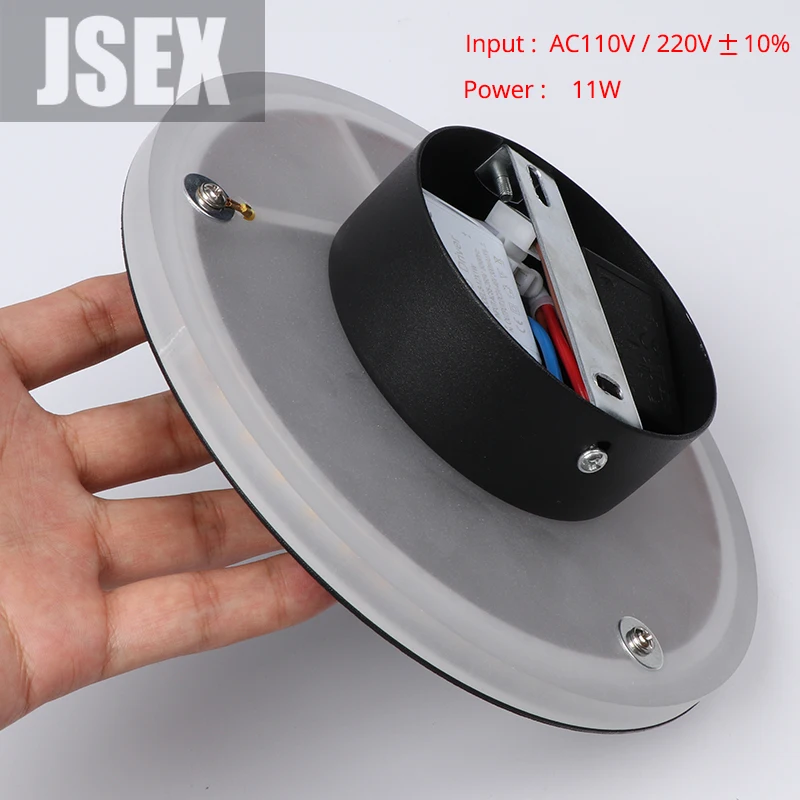 

LED Wall Light With Touch Switch Bedroom Bedside Wall Lamp Indoor Stair Lighting Lamp Fixture Iron And Acrylic Materials 11W