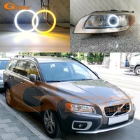for volvo xc70 ii 2007 2016 ultra bright dual color switchback day light turn signal smd led angel eyes halo rings