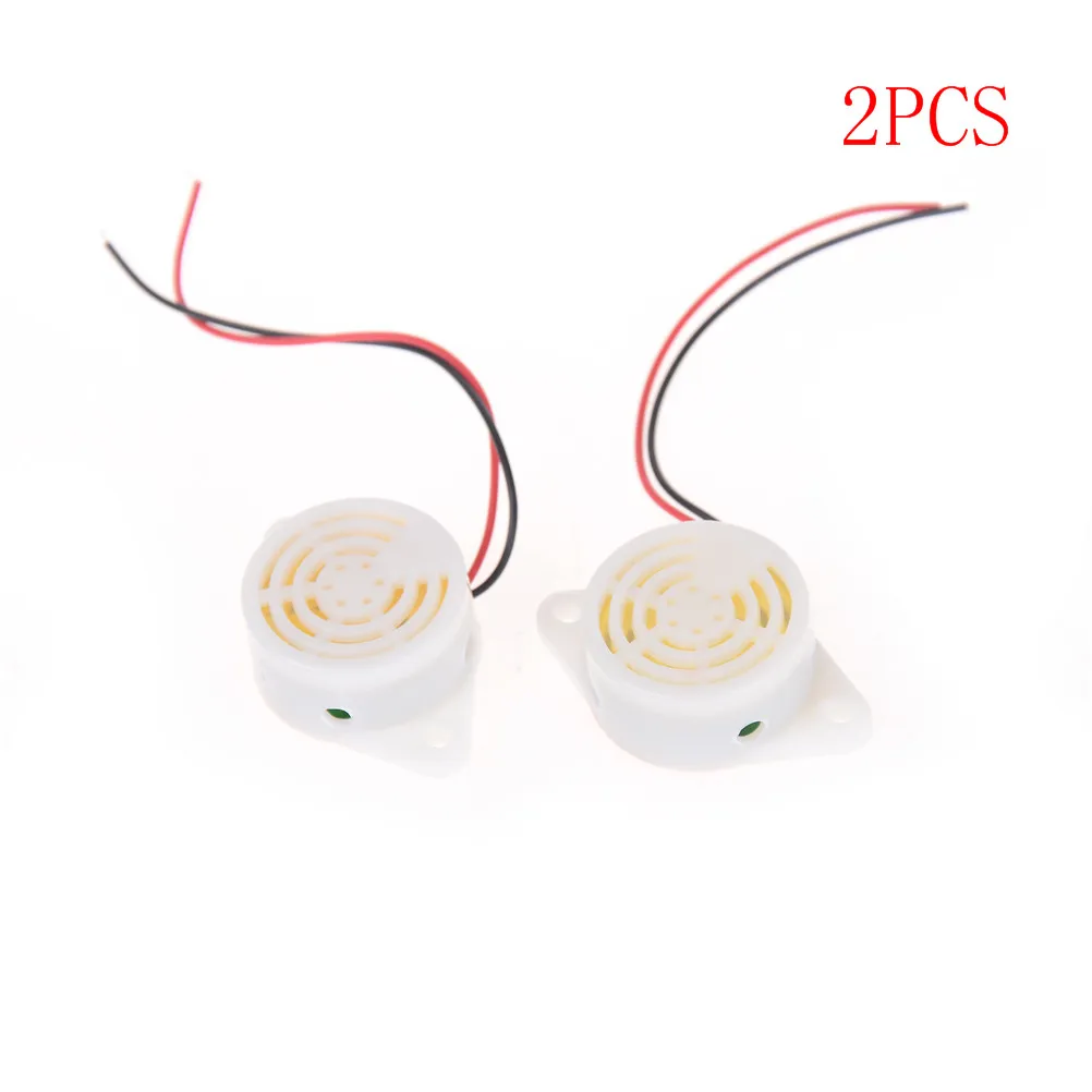 

2PCS Electronic Buzzer Sounder White SFM-27 DC 3-24V 90DB Intermittent Beep Alarm