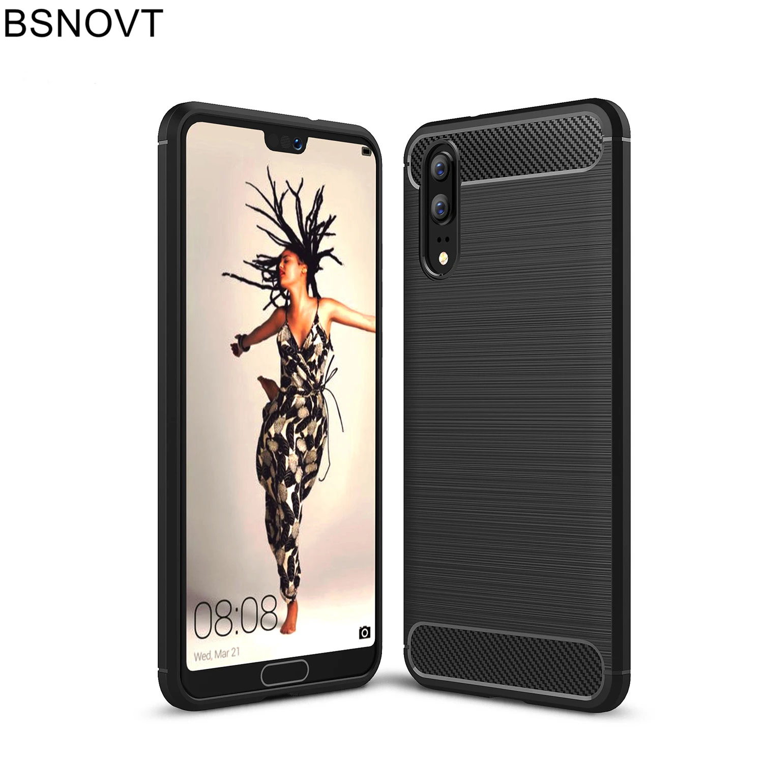 

Для Huawei P20 Чехол Мягкий ТПУ силиконовый матовый противоударный чехол для телефона Huawei P20 чехол для Huawei P20 BSNOVT