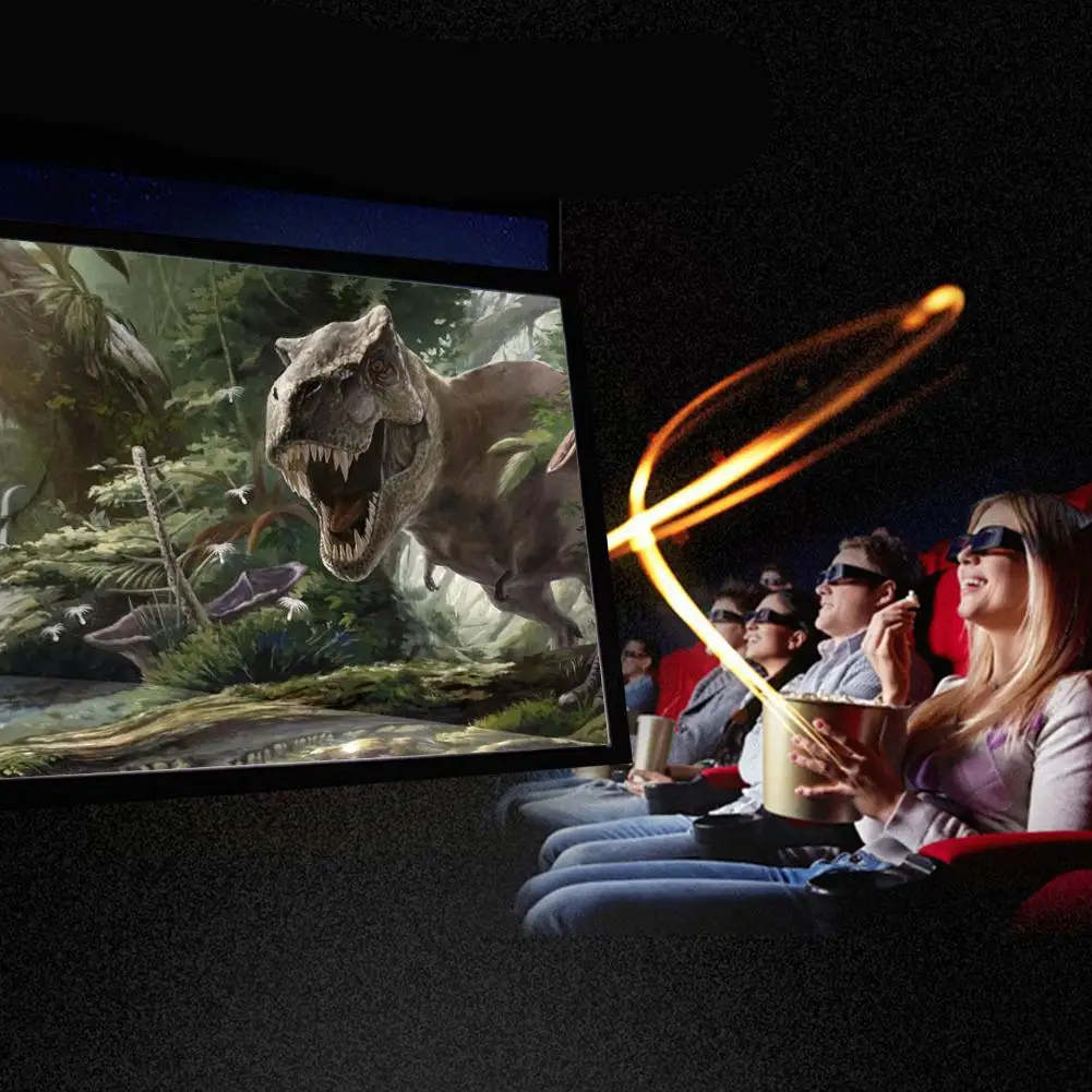 ALLOYSEED Portable 60/72/84/100/120 inch 3D HD Wall Mounted Projection Screen Canvas 16:9 LED Projector For Home Theater | Электроника