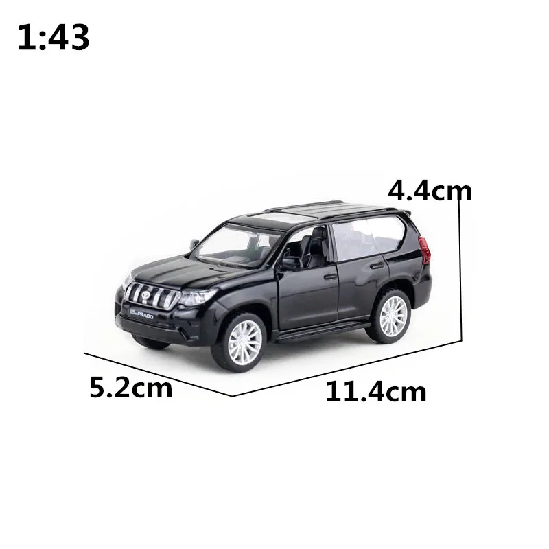 Весы CAIPO для внедорожника Toyota Prado 1:42 литая металлическая модель автомобиля с