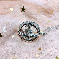 fashion trend jewelry astronomical ball projection necklace in 100 languages i love you rhinestone lady pendant womens neck c