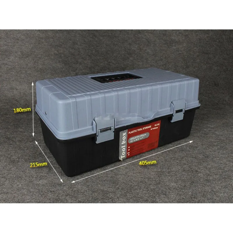 

Multi-function three-layer plastic toolbox folding hardware accessories tool box organizer storage parts plastic tool case