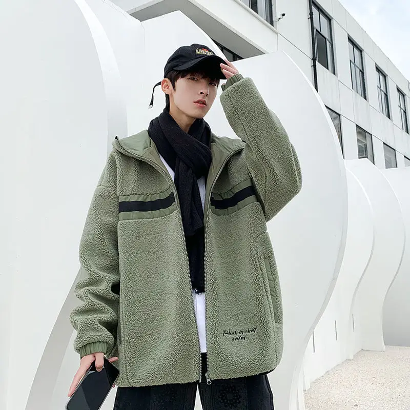 

Men's cotton-padded clothes 2020 Autumn-Winter new thickening contrast color cotton-padded clothes casual youth men's wear