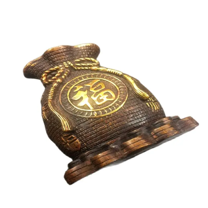 

Antique bronze bronze coin bag.