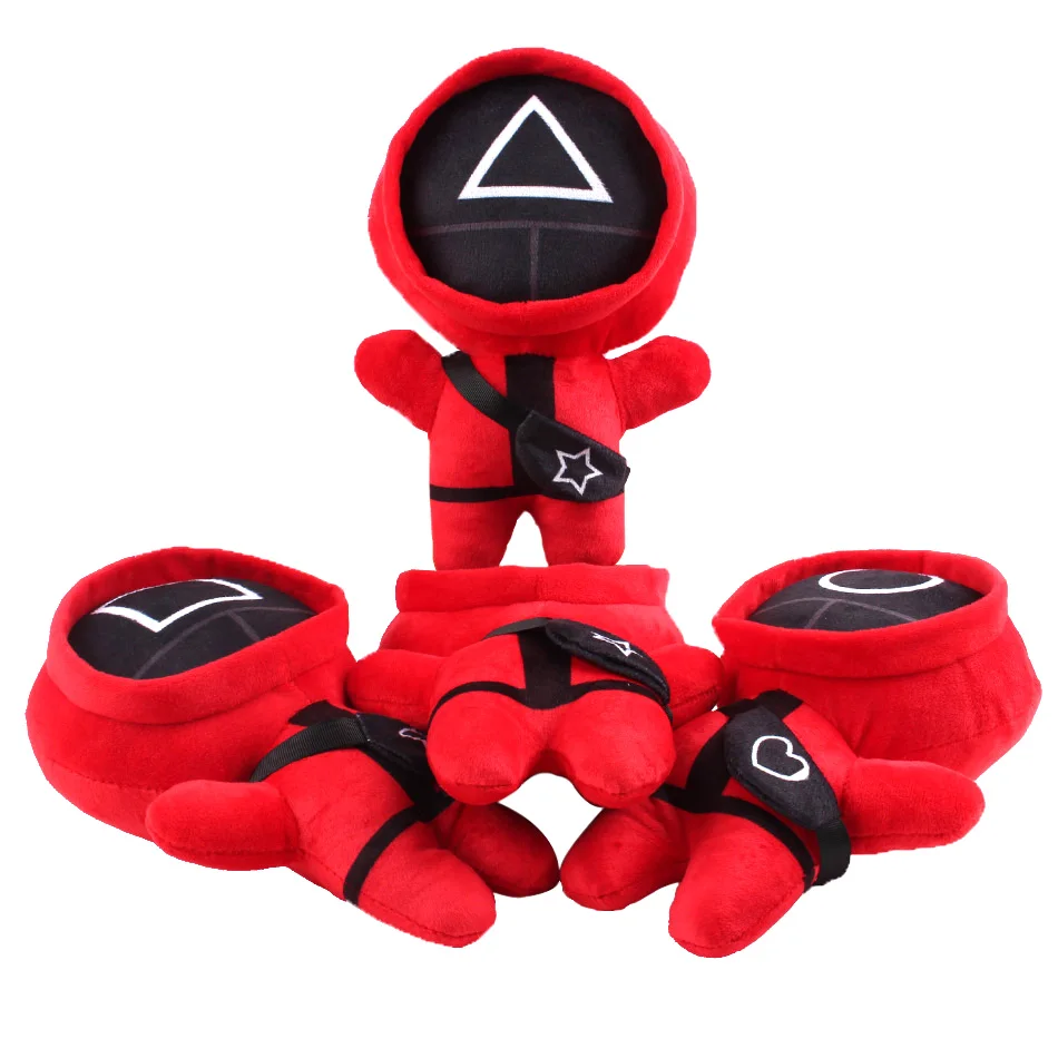 

Игра «кальмар», мягкие плюшевые игрушки, Корейская игра «кальмар», плюшевая Мягкая кукла, украшение для комнаты, рождественские подарки на ...