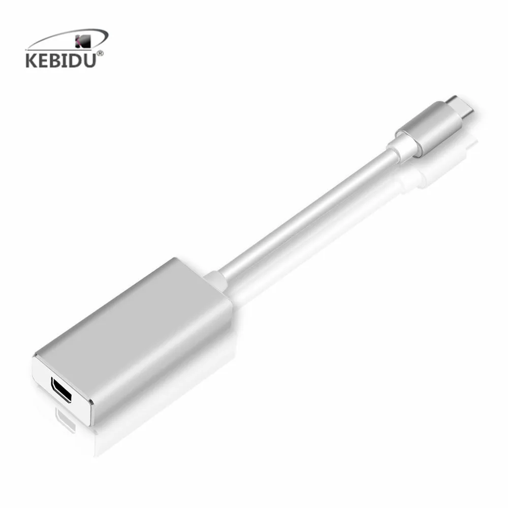 KEBIDU 4K 1080P USB C к mini DisplayPort адаптер 3 1 Type папа DP Женский конвертер для Macbook Pro|Кабели VGA|