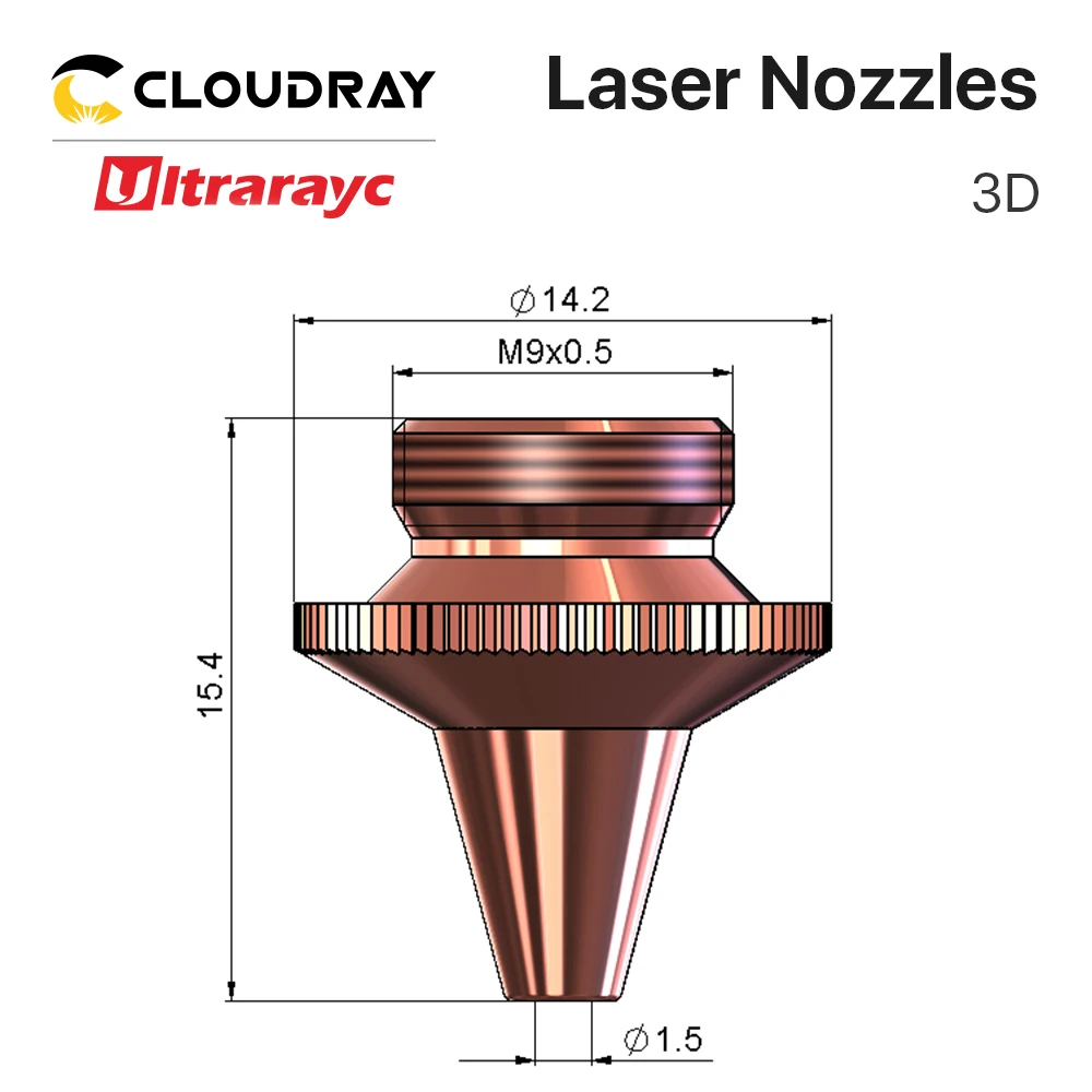 Ultrarayc OEM 3D волокна насадка для лазерной резки режущих головок Precitec металла