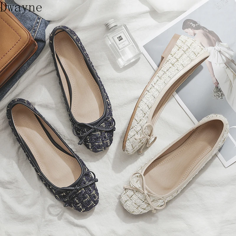 Женские вечерние туфли на плоской подошве красные с закрытым носком тонкие