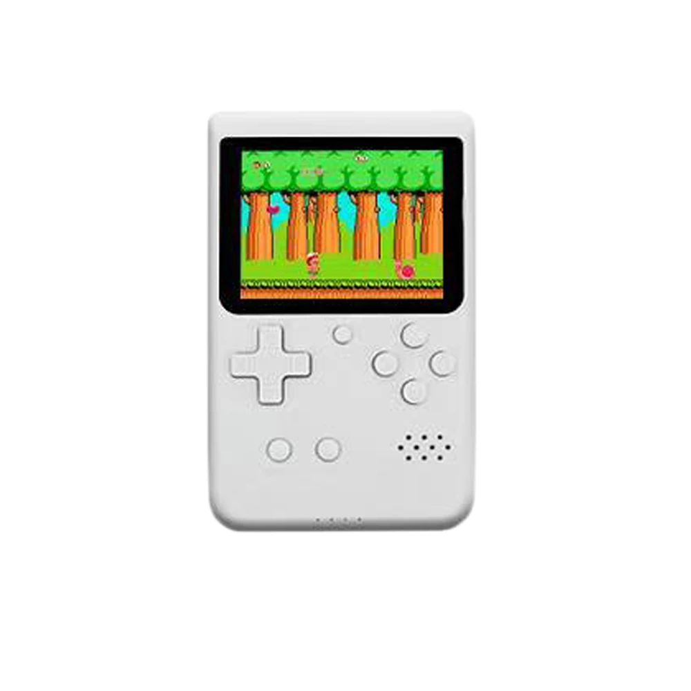 Встроенный 400 в 1 классические игры+ внешний аккумулятор Ретро портативная мини-игровая консоль 8 бит карманный портативный игровой плеер лучший подарок - Цвет: Белый