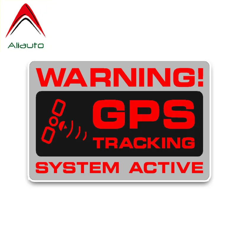Предупреждающая Автомобильная наклейка Aliauto отслеживание GPS Полицейская система