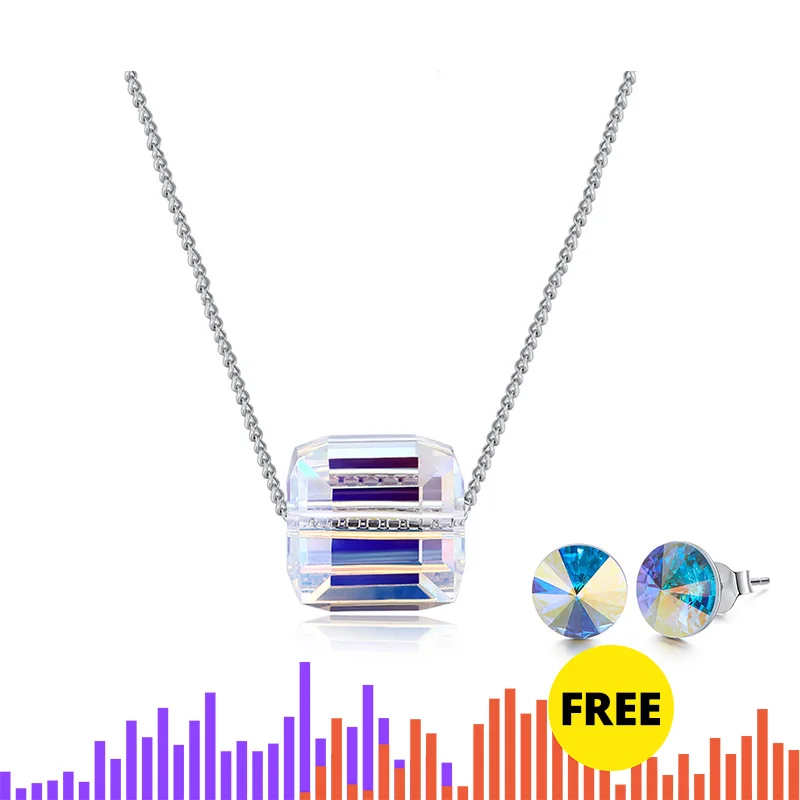 BAFFIN оригинальные кристаллы от Swarovski квадратная подвеска из бисера ожерелье для