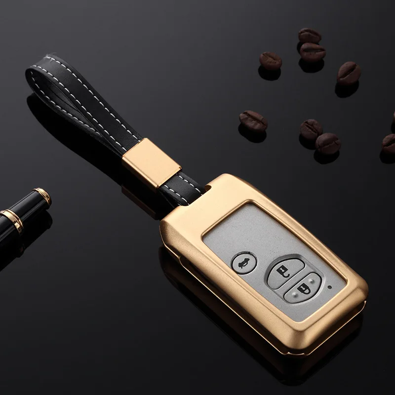 Чехол для автомобильного ключа из алюминиевого сплава защитные аксессуары Toyota