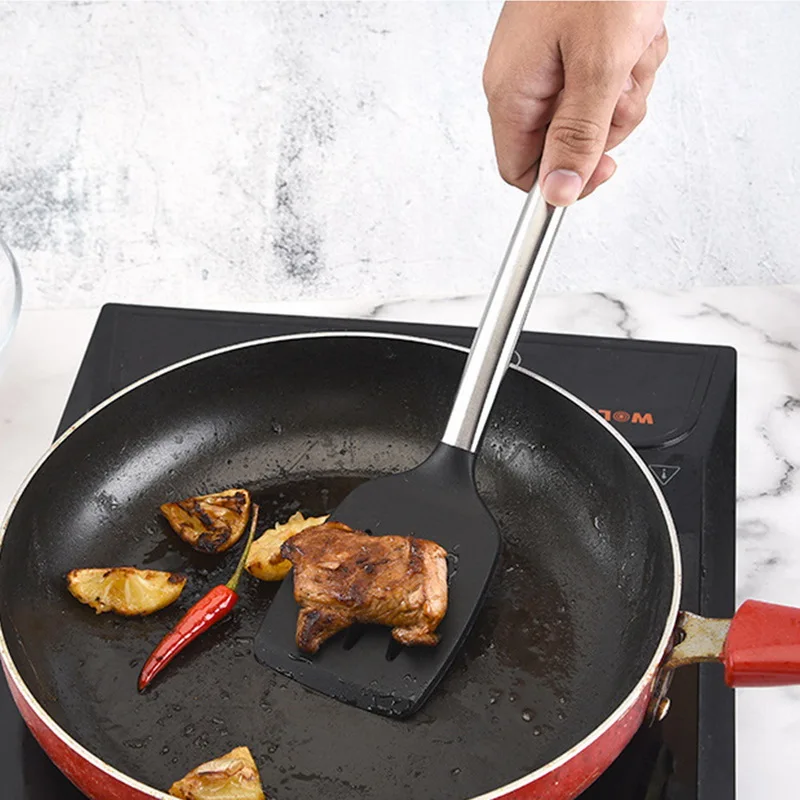 Набор кухонной утвари из нержавеющей стали лопатка силикон S-образные крючки