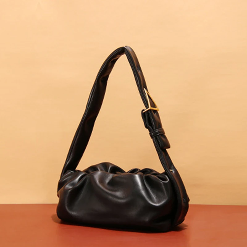 

Women Simple Dumplings Messenger Bag Designer Retro 2020 New Fashion Cloud Female Crossbody Shoulder Bag Tide Handbag Clutch Bag