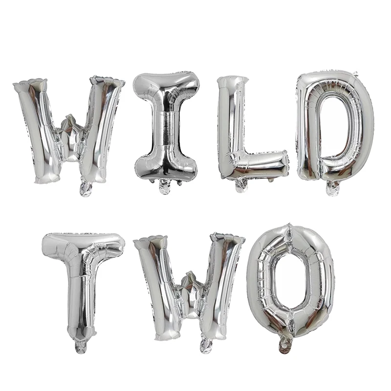 Насыщенный сапфировый 1 Набор, 16 дюймов, розовое золото, Wild One/One, фольгированный шар, детский душ, 1 день рождения, украшение, шары для детей 1 год, Globos - Цвет: Насыщенный сапфировый