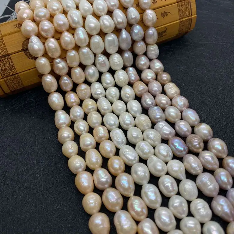 

10-11mm Natural Fashion Freshwater Pear Loose Beads Strand Potato Shape Beads for DIY Making Necklace Bracelets Whosale Price