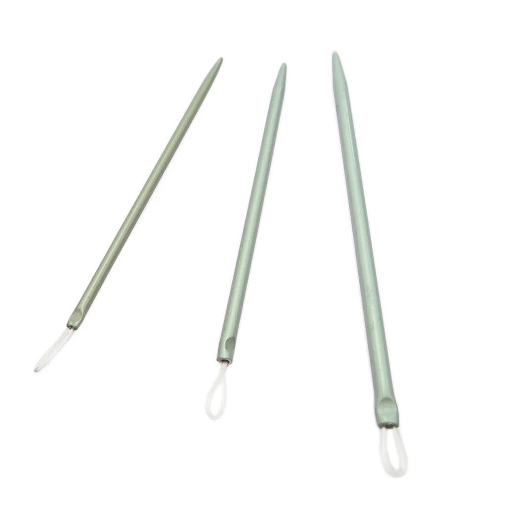

3 Pieces Aluminum Alloy Wool Needles Knitting Accessories for Needlework Crafts