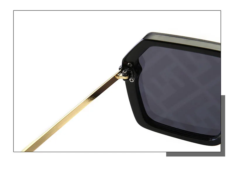 2019 модные F письмо щит Стиль заклепки солнцезащитные очки современный Для женщин