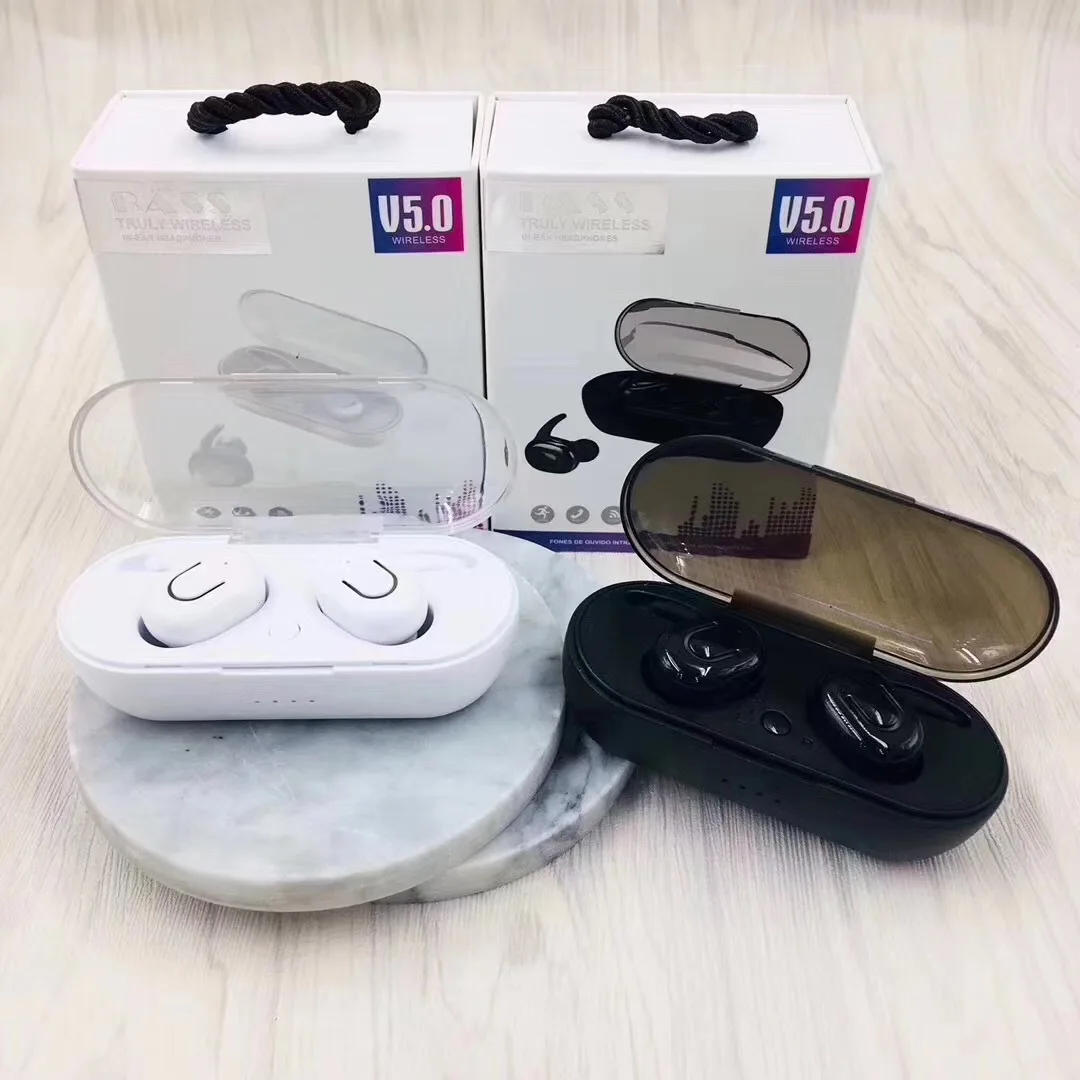 TWS-1 Bluetooth V5.0 Earbuds Dual Ear Stereo Mini Wireless Sports Earphone In-Ear Touch Control Running True Wireless vs i12 i9s