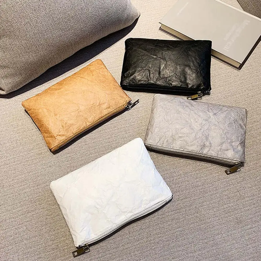 Новинка женский клатч 2019 сумка для косметики из крафт бумаги светильник моющийся