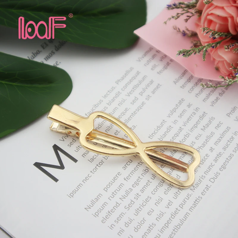 LOOF 1 шт. модный милый металлический бант стильная заколка для волос женские