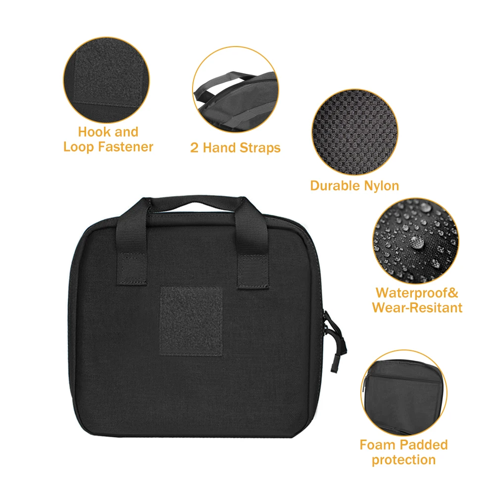 12 &quotтактический нейлон пистолет Carry Bag Портативный Военное Дело чехол мягкий