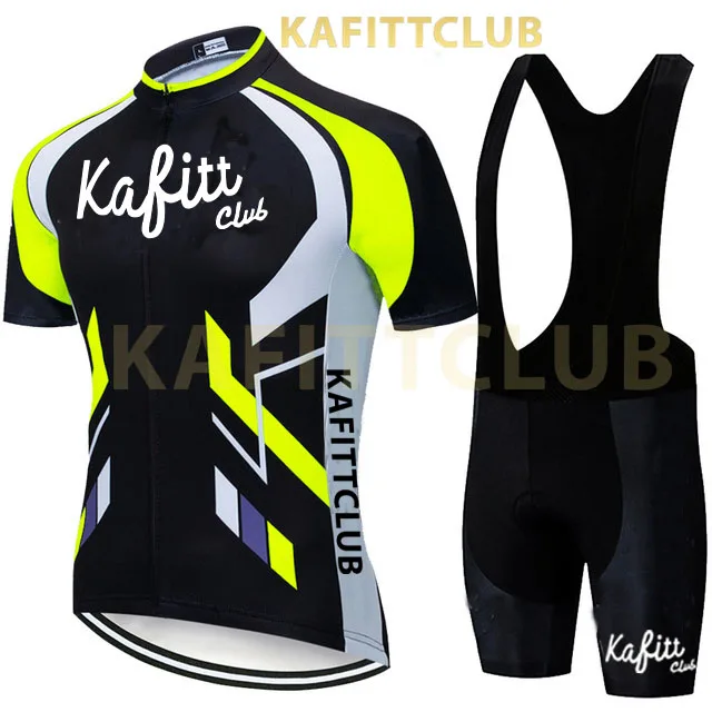 

kafitt club bicycle road bike men sets fashion clothes two piece set summer cycling men clothing mountain bike