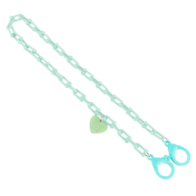 

New Fashion Sunglasses Chain Colorful Flower Bead Glasses Chain Small Love Anti Lost Mask Lanyard Hold Straps Girls Women