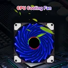 Кулер для ПК бесшумный со светодиодной подсветкой, 120 мм, 12 В постоянного тока, 4 контакта