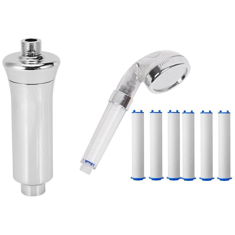 

15 Stage Shower Filter Withjoint Contains - High Output With Bathroom Handheld Shower Water Saving Head Set
