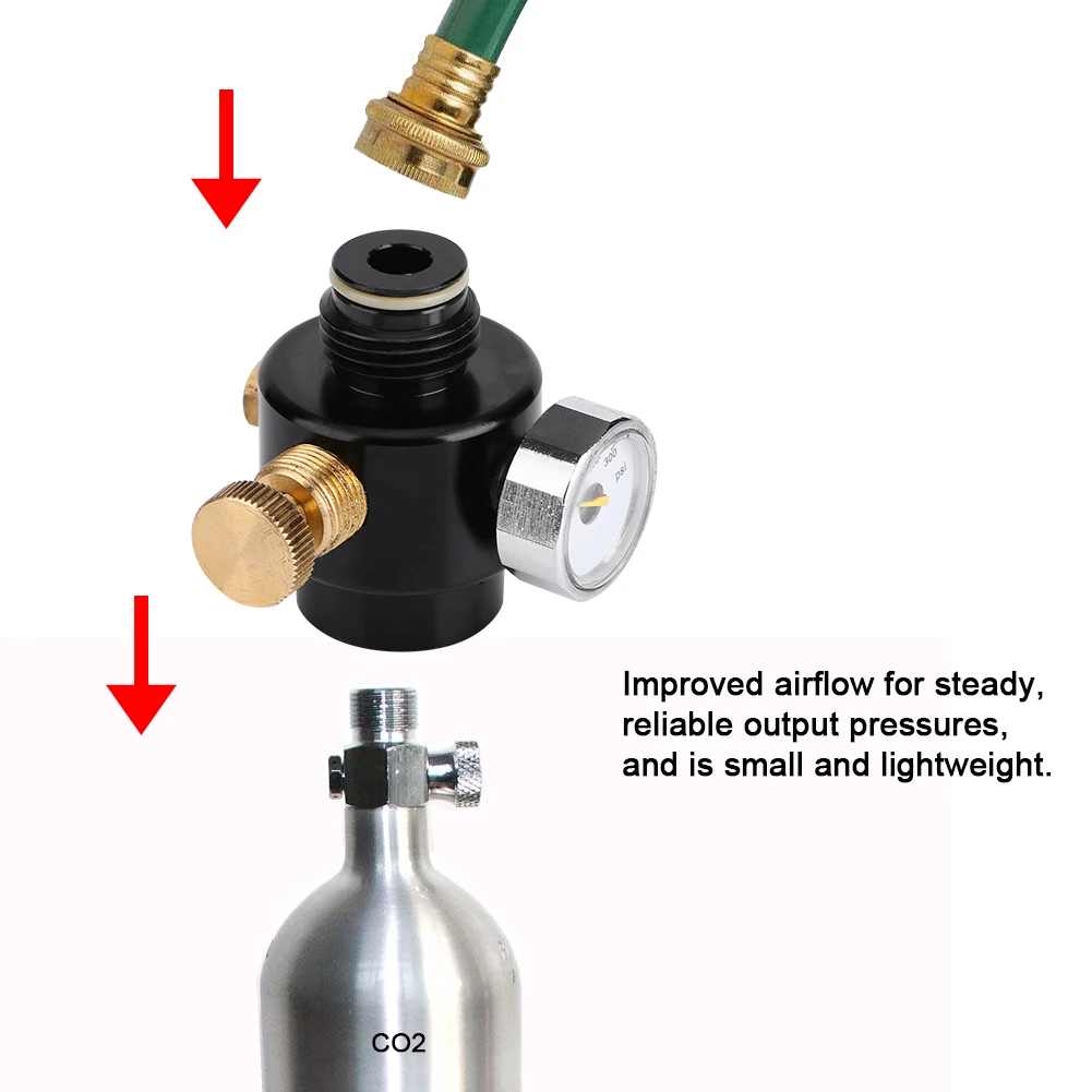 Co2 Регулятор 0-300psi газовый регулятор легированная сталь воздушный компрессор Co2 Редуктор давления выходной газовый регулятор