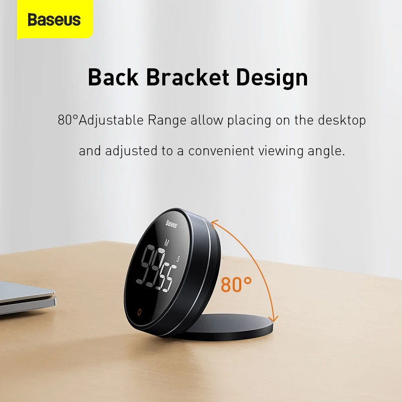 Магнитный кухонный таймер Baseus цифровой будильник для приготовления пищи