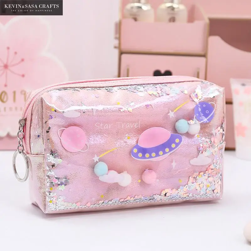 

Star Pencil Case Glitter Large Capacity Pencilcase School Pen Makeup Case Supplies Pencil Bag School Box Pencil Pouch Stationery