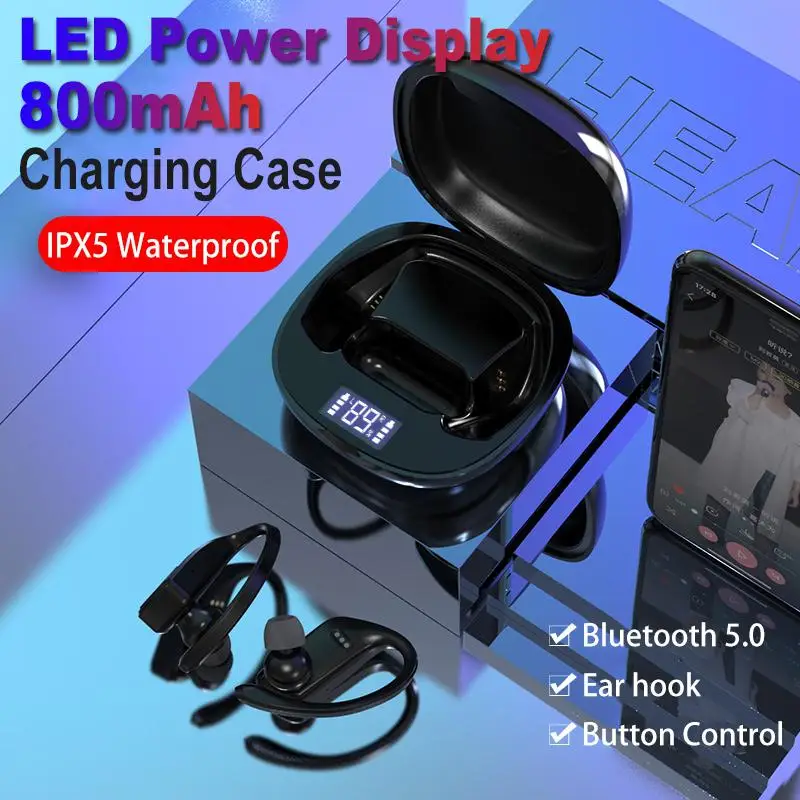 Yiwa T11 TWS Bluetooth 5 0 наушники стерео беспроводные мини спортивные водонепроницаемые с