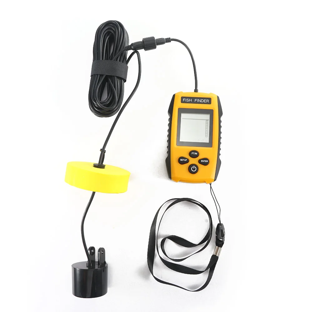 

Wireless Fish Finder 0.6-100m Sonar Depth Sounder Alarm Ocean River Lake Water Depth Echo Sounder Fishing Finder Fish Finder