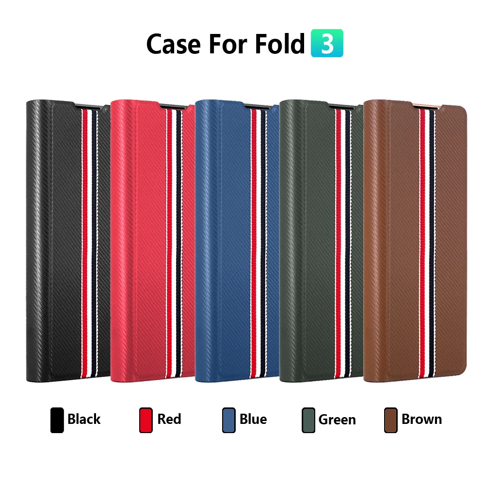 slim pu leather case for s pen fold edition samsung galaxy z fold 3 case with pen holder full cover galaxy z fold 3 s pen case free global shipping